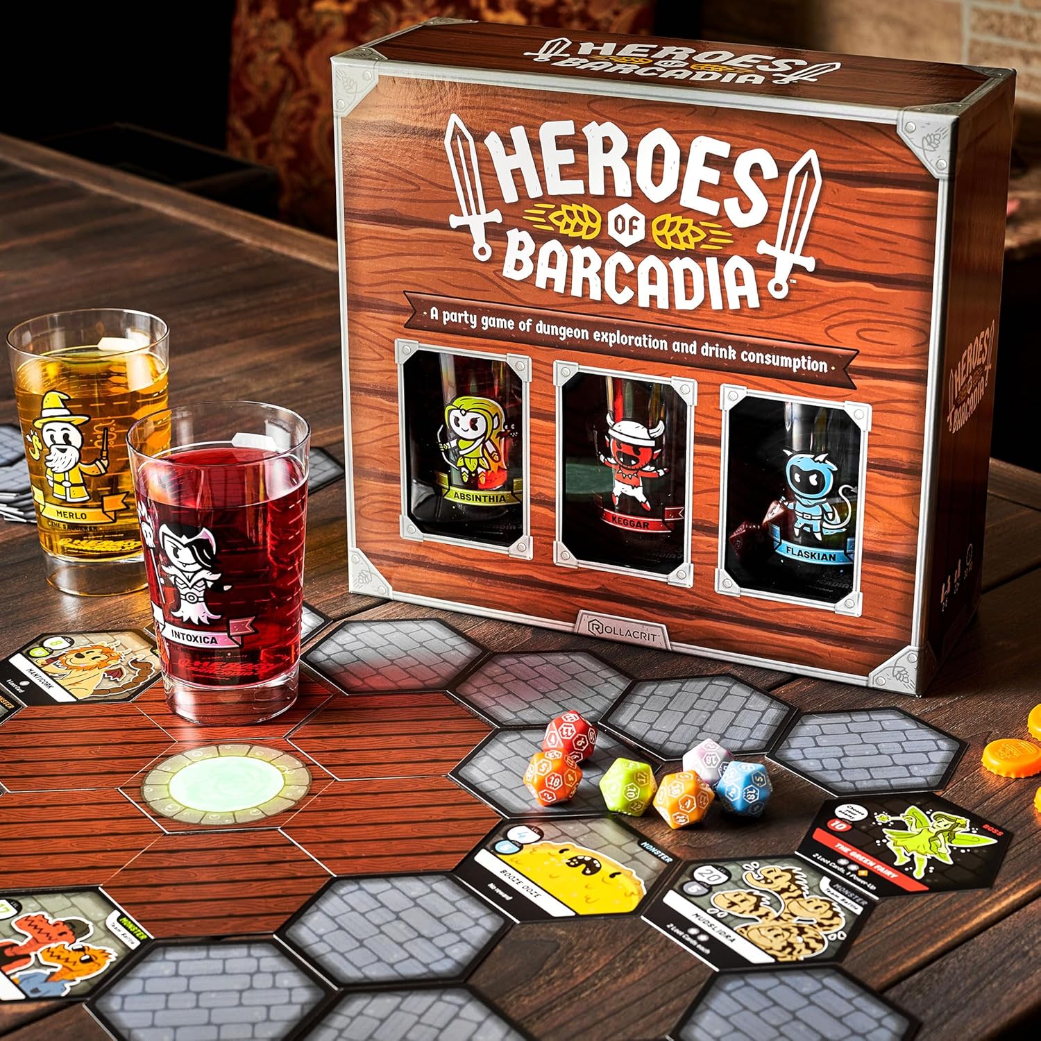 Heroes of Barcadia Game Components
