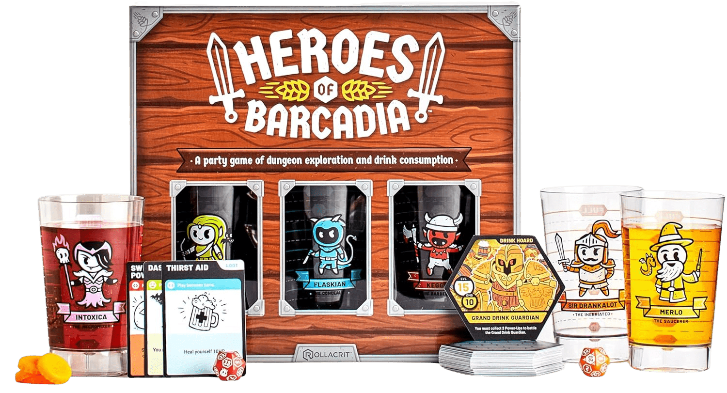 Heroes of Barcadia Board Game - Dungeon Crawling Drinking Game